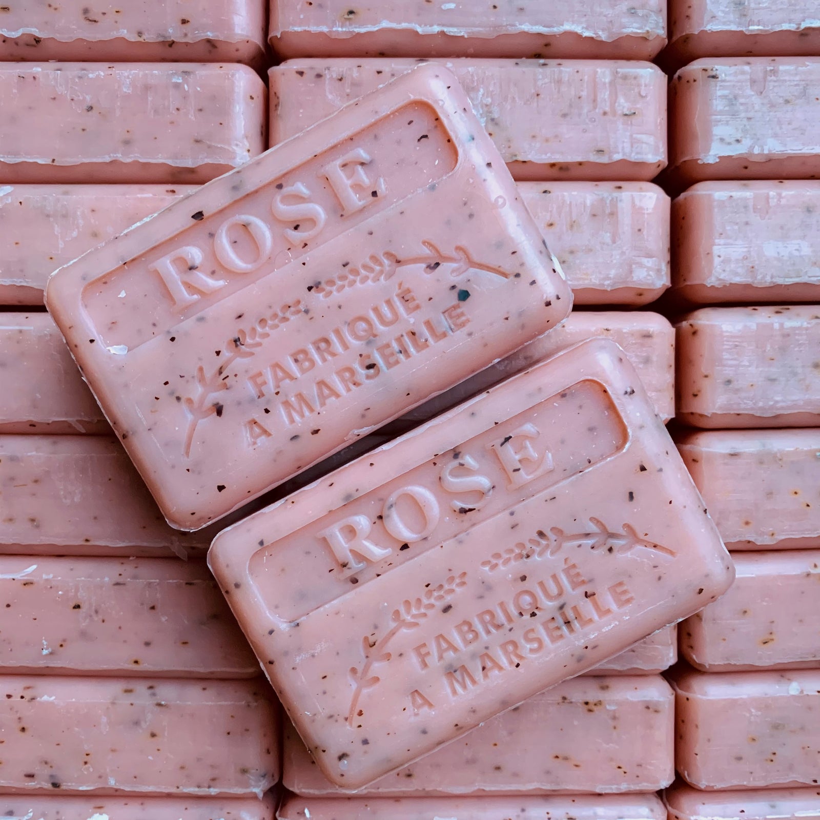 french rose soap exfoliator