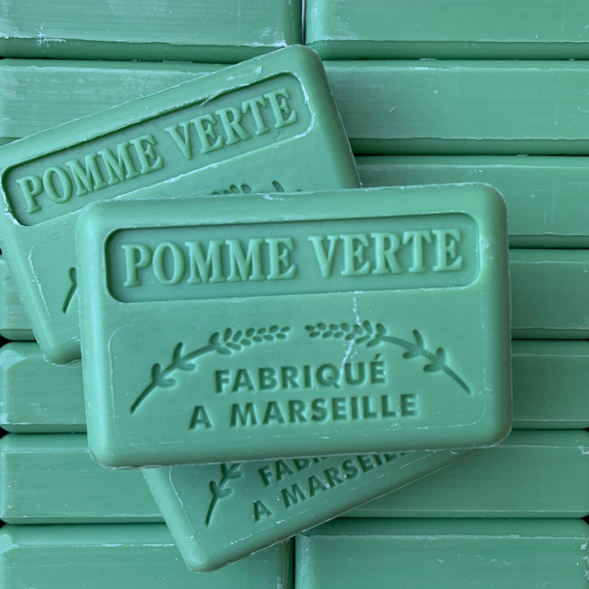 green apple french soap