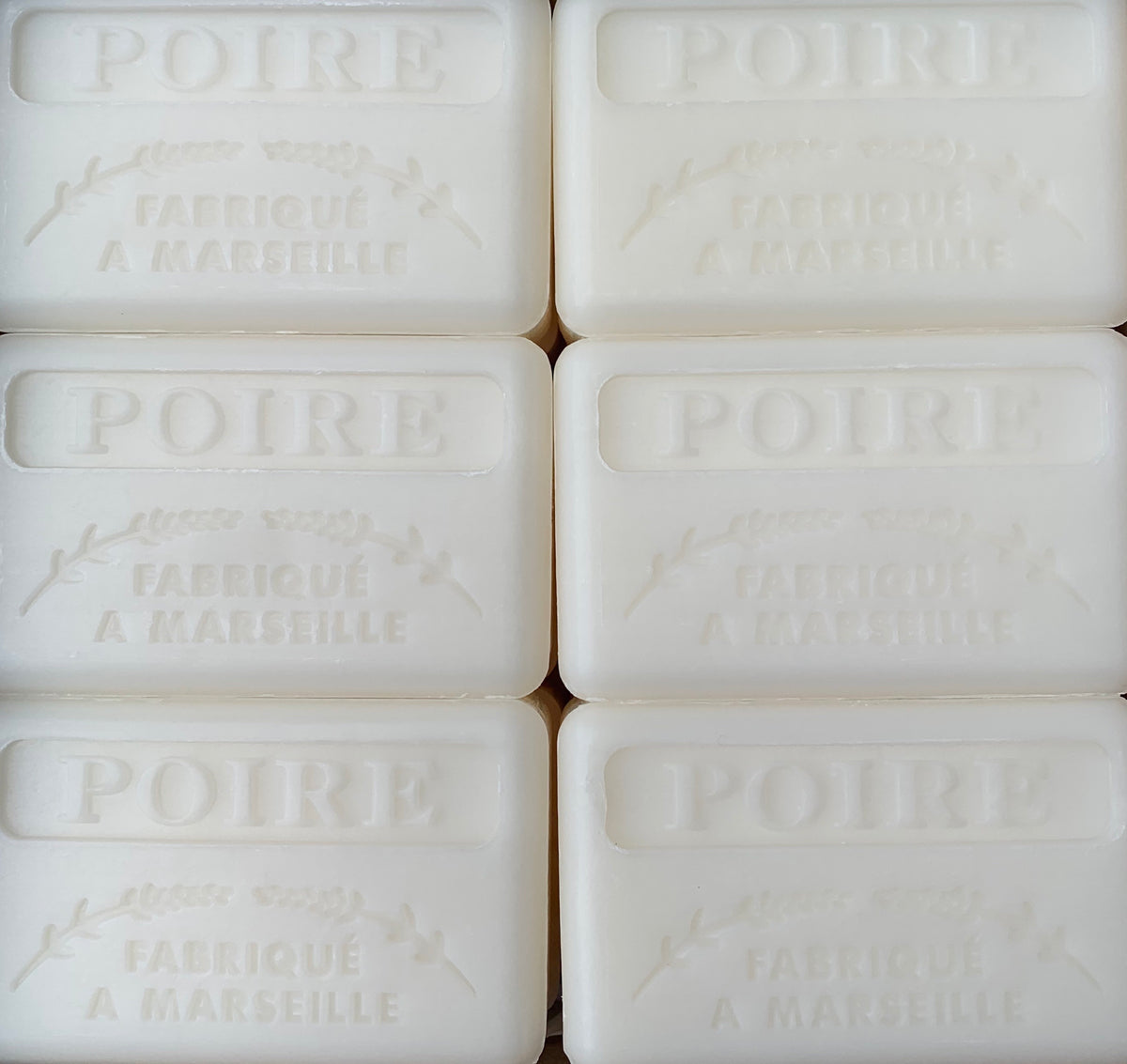 french pear poire soap bar