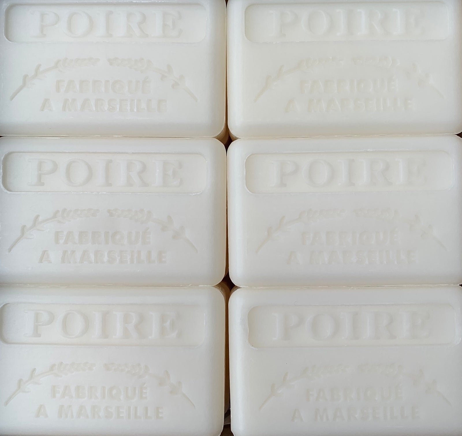 french pear poire soap bar