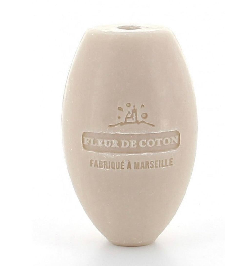 French  Soap on a Rope &amp; Rotating Wall Soap Fleur de Cotton 240g