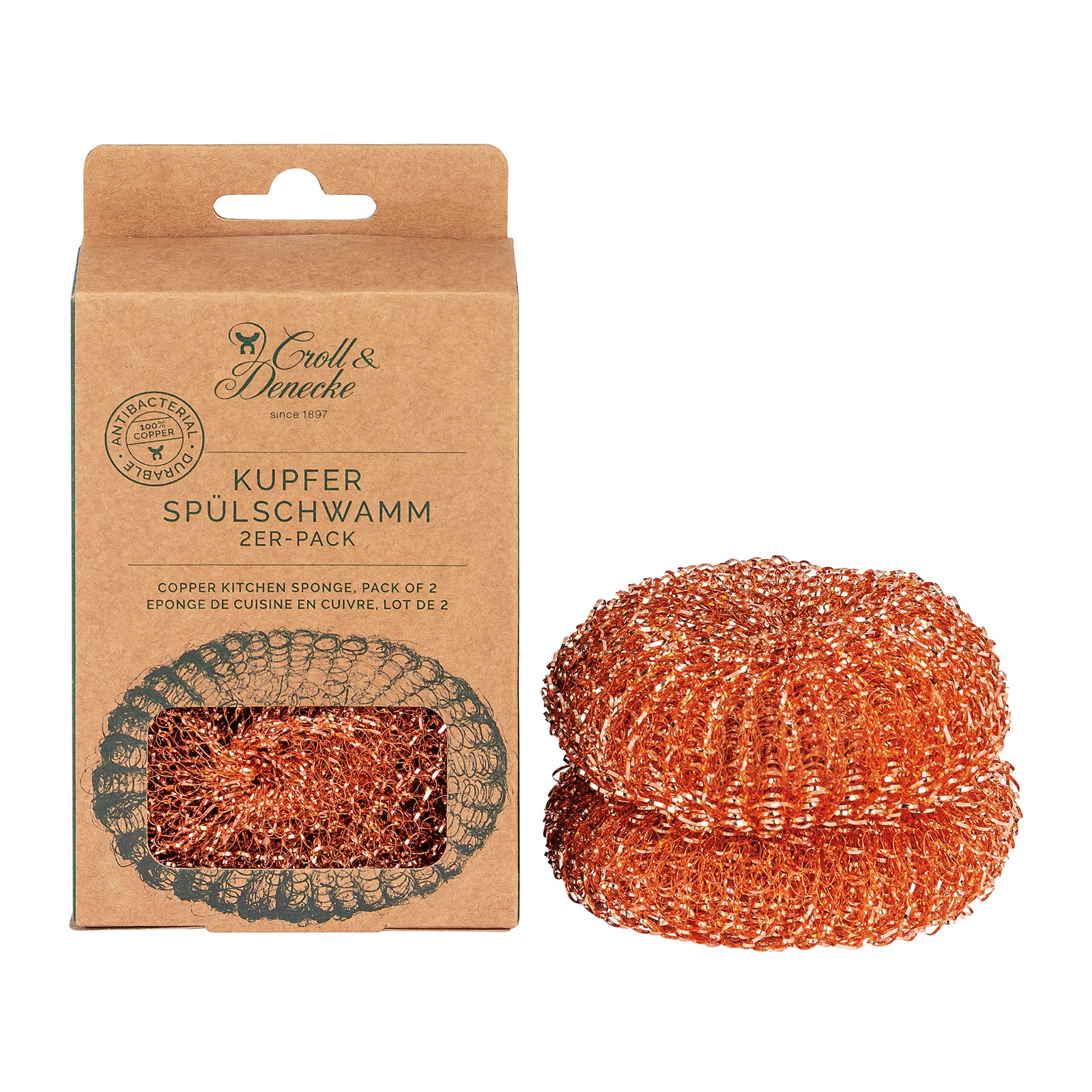 copper scrubber twin pack