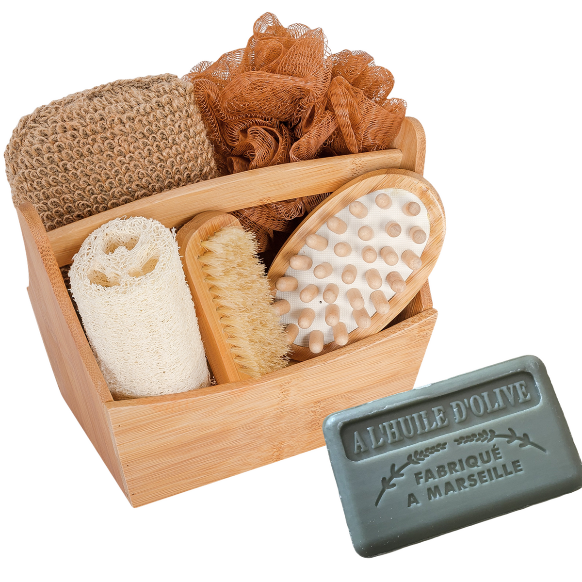 bamboo box bath spa gift set soap