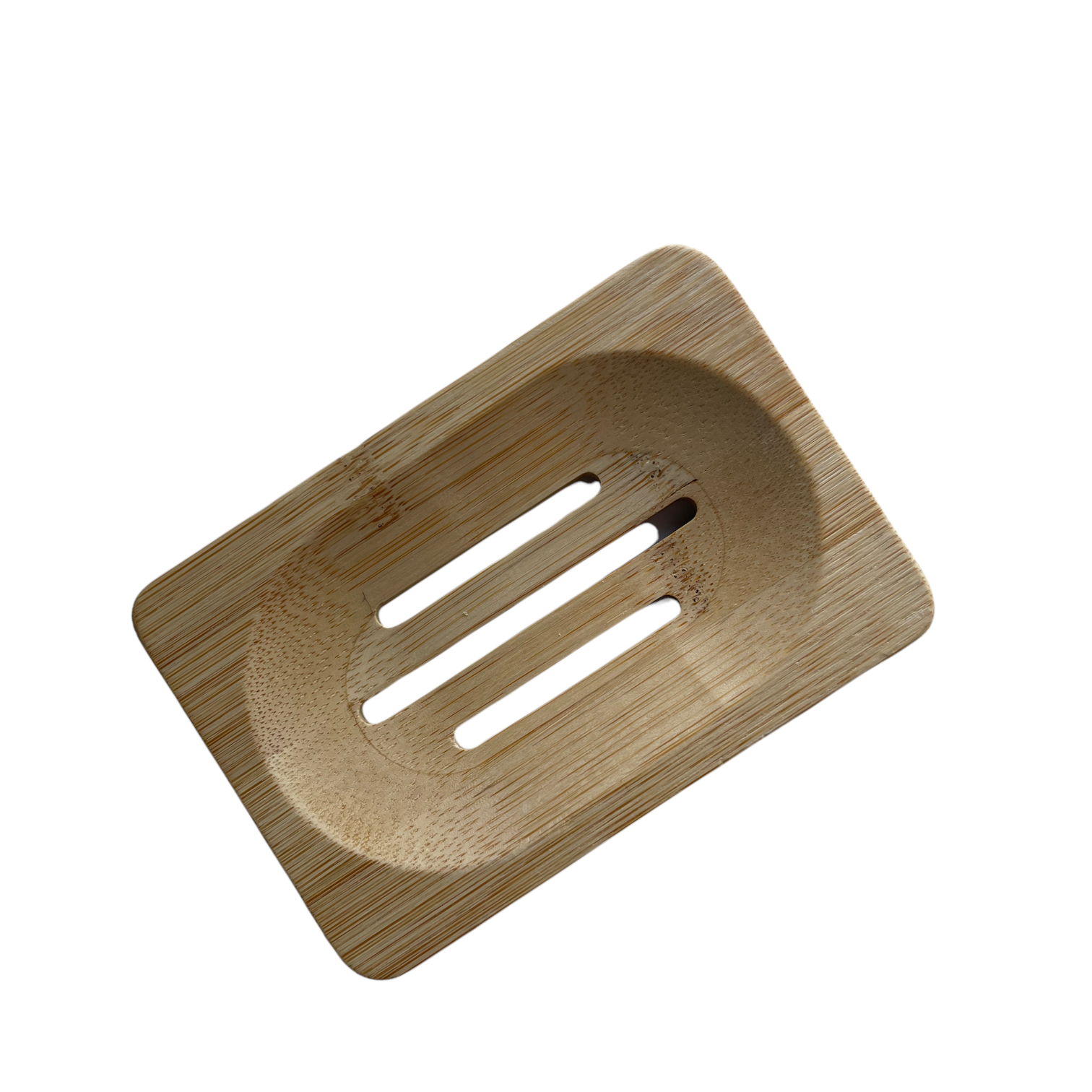 new bamboo wooden soap dish with oval centre