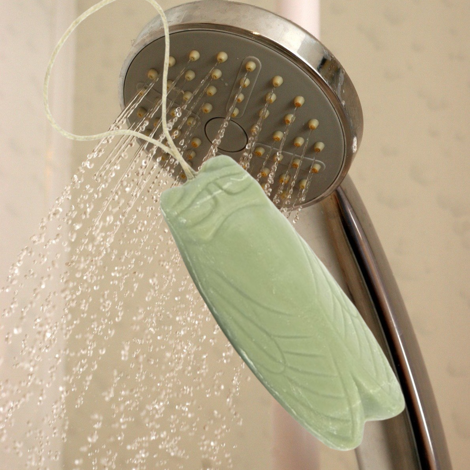 olive oil soap on a rope