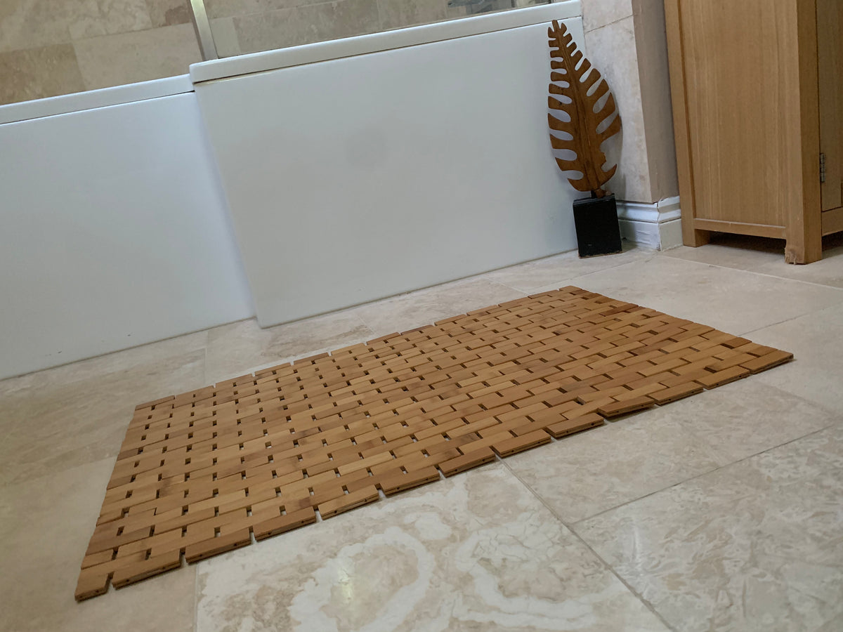 Bamboo Bathroom floor Mat