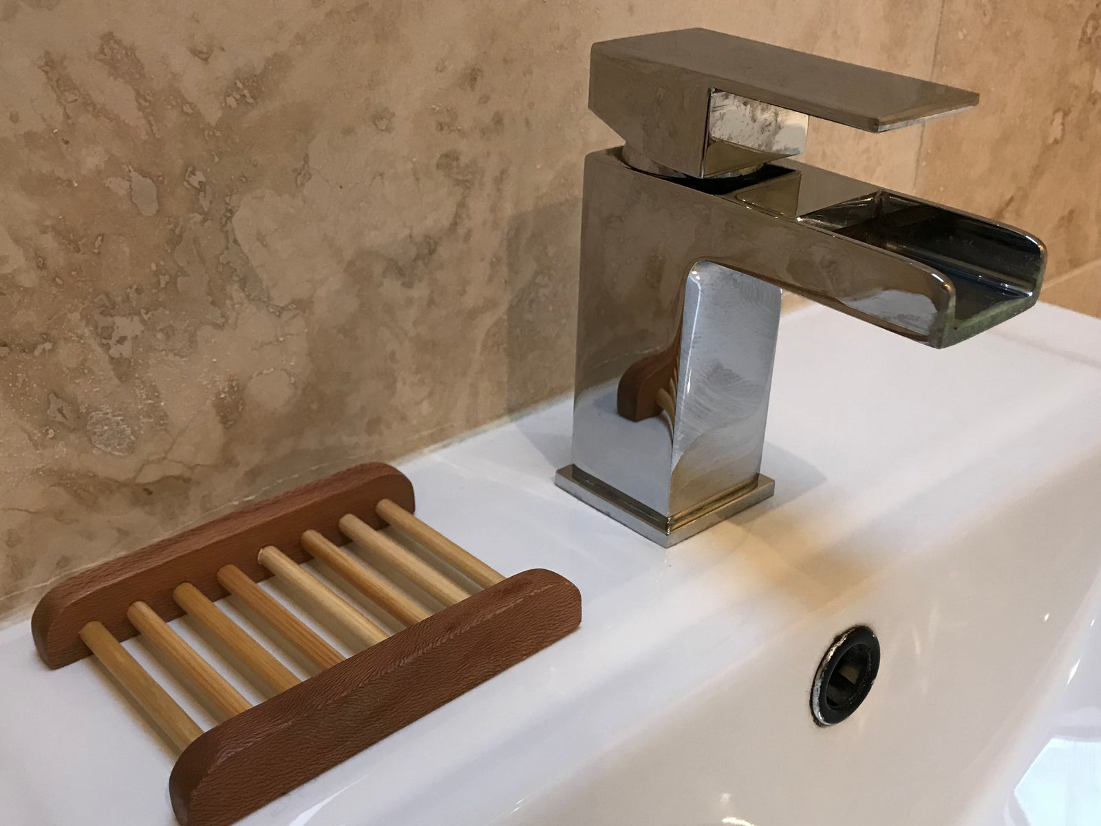 wood ladder soap dish bamboo