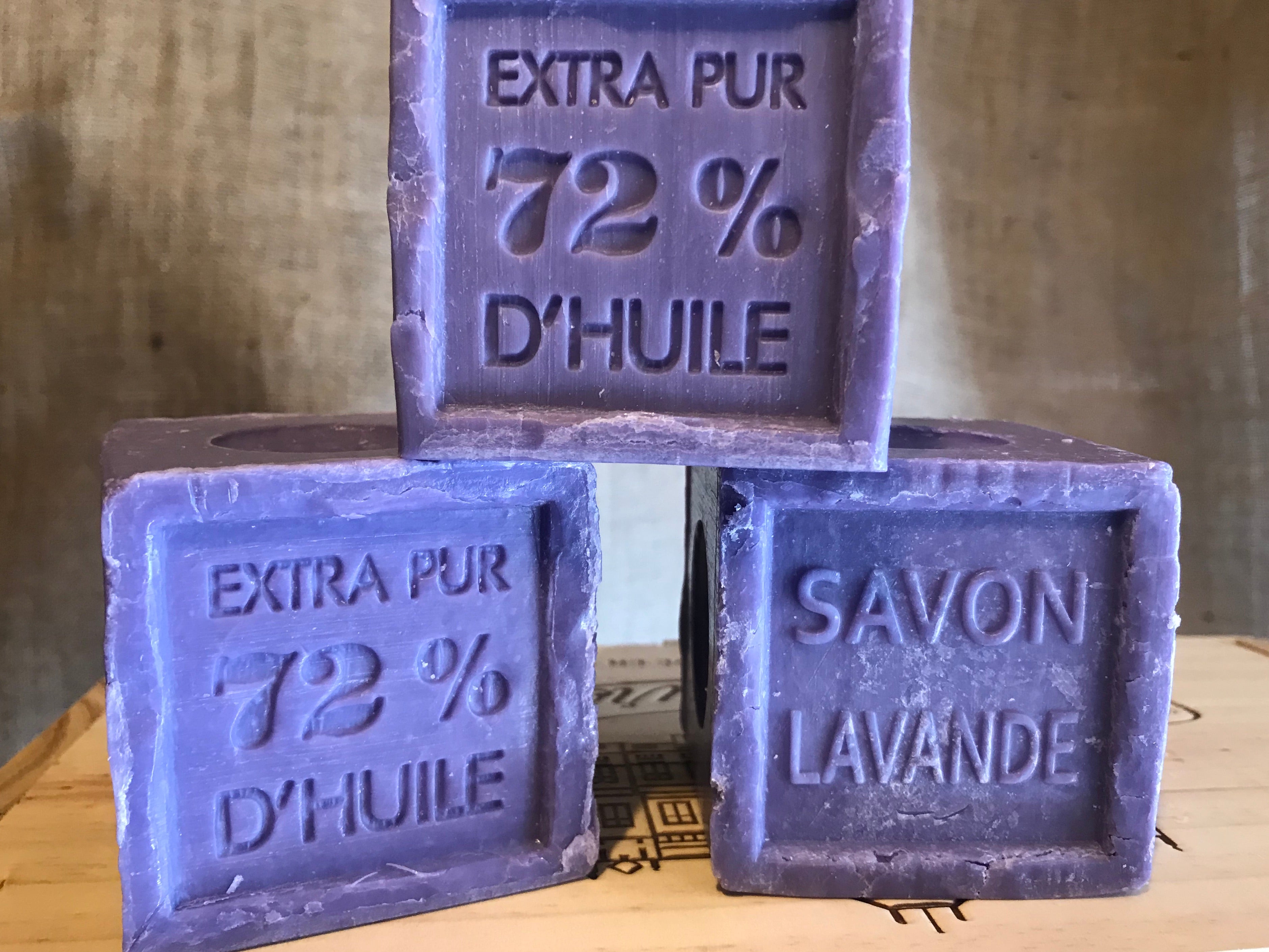 300g Fer à Cheval French Soap Cube Lavender - Chateau du Savon Ltd.
