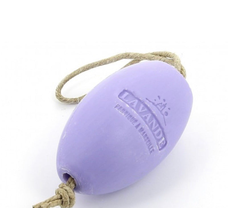 lavender soap on a rope