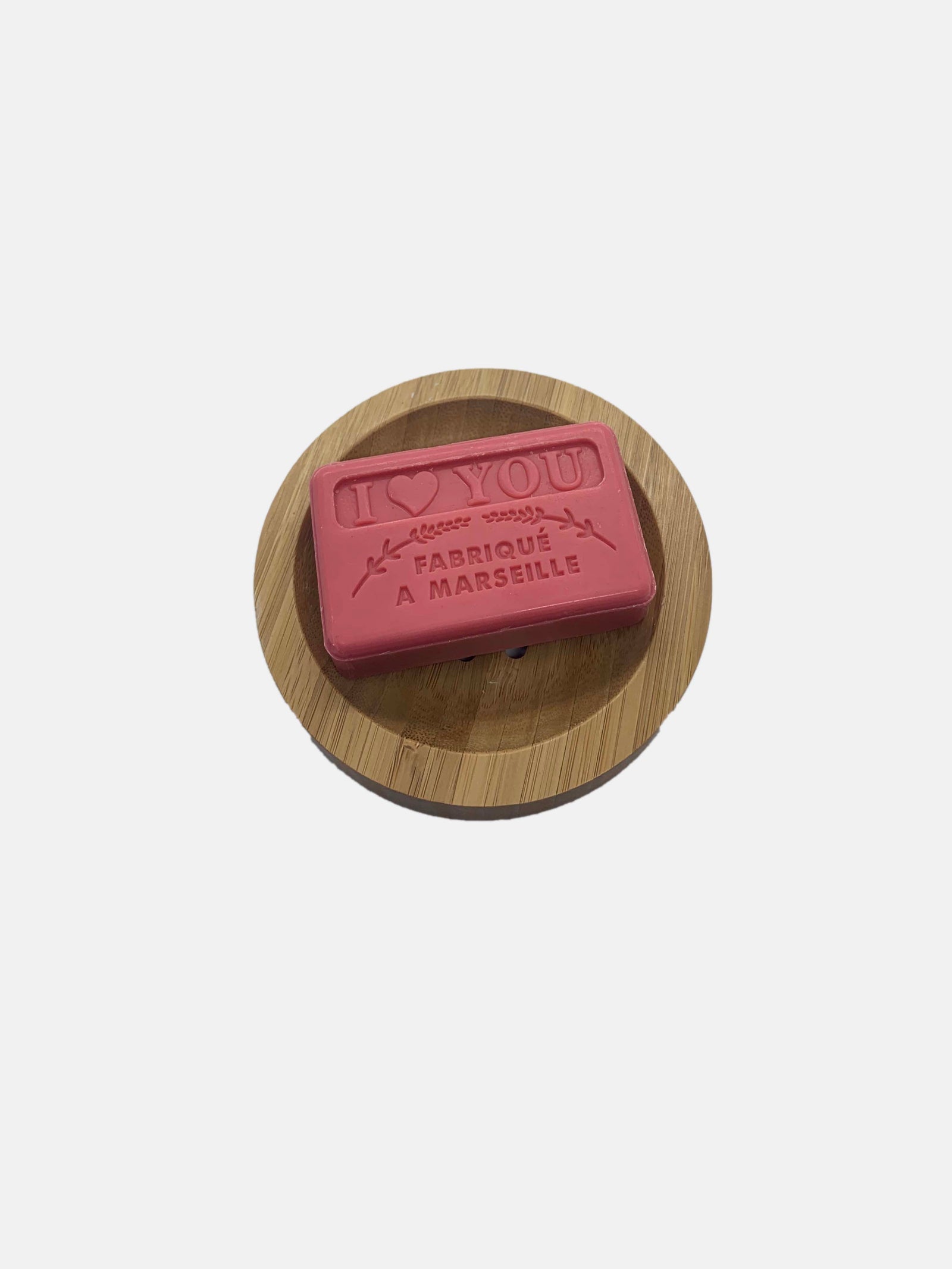 Premium round bamboo i love you valentines gift set